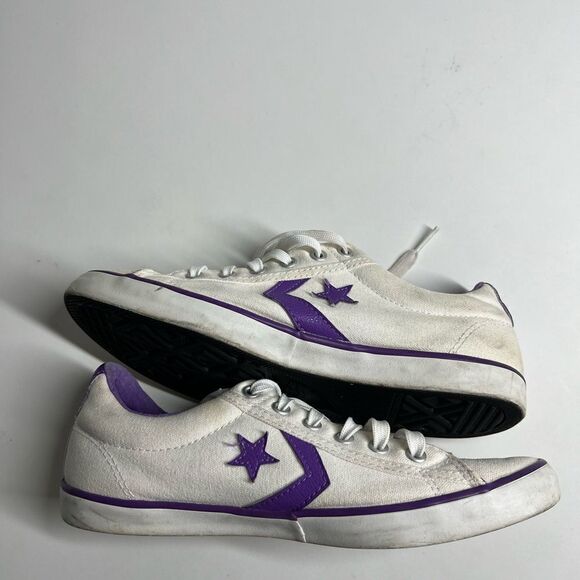 Converse ladys 6,5  Low top lights up white and purple - Picture 8 of 8